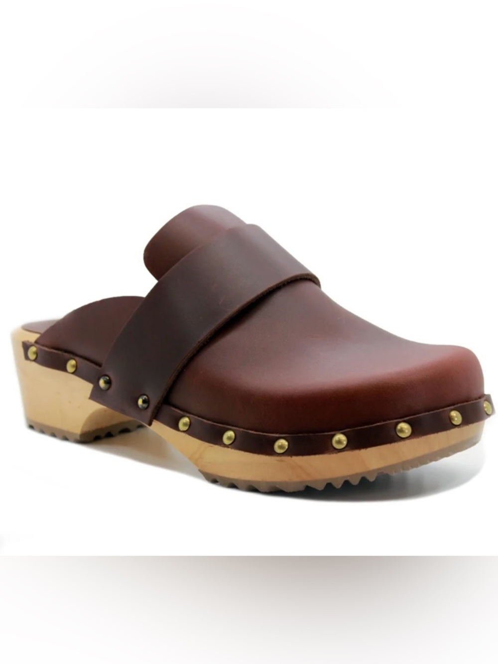 KLAGN Helvi Leather Studded Clogs